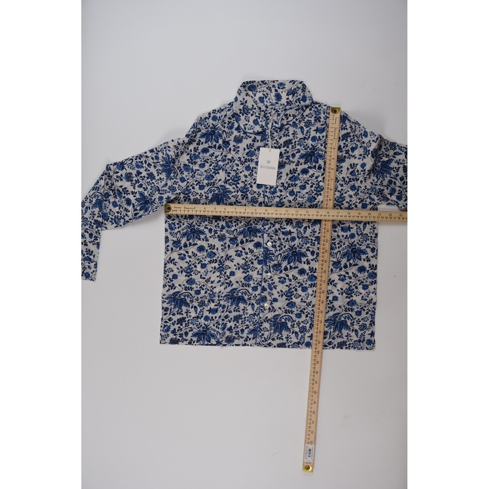 Ro's Garden Viola PJ Pajama Set Sufi-Blue Floral XS Cotton NWT - Picture 7 of 9